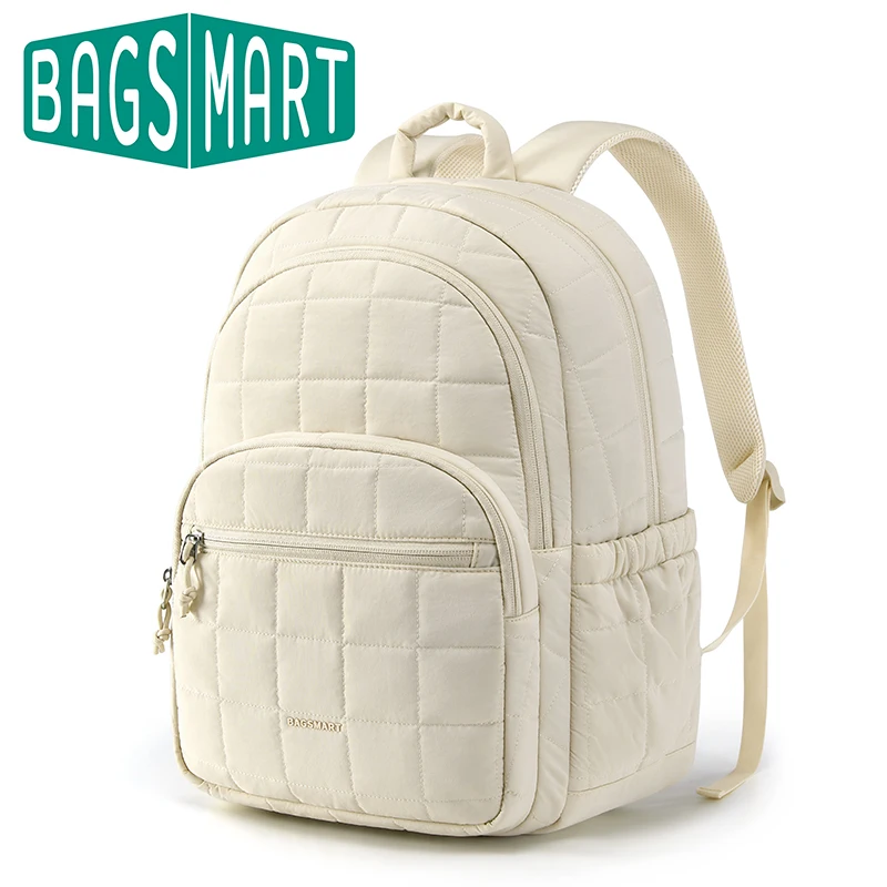 BAGSMART 한국인 후기 많은 여성 백팩, 여자용 방수 대형 대학 백팩, 여행용 백팩, 노트북 책가방, 나일론 백팩 title=BAGSMART 한국인 후기 많은 여성 백팩, 여자용 방수 대형 대학 백팩, 여행용 백팩, 노트북 책가방, 나일론 백팩 