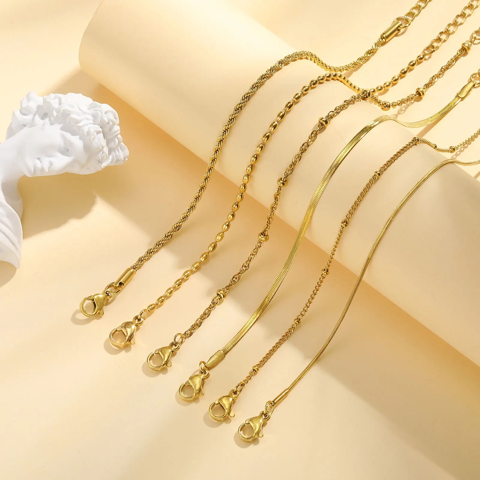 여성용 스트레치 비즈 진주 팔찌, 심플한 쌓을 수 있는 쥬얼리, 10mm