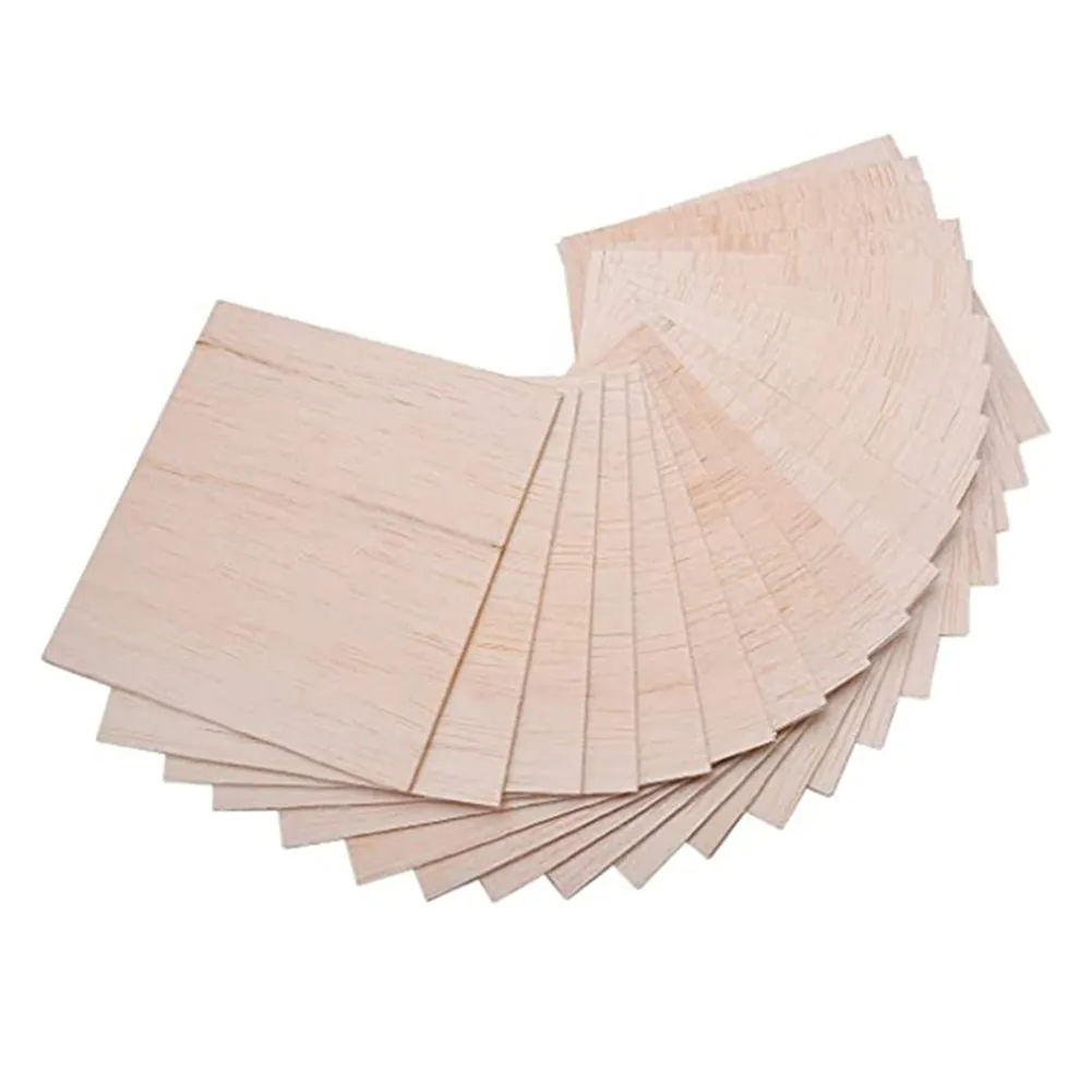 5 개 발사 나무 시트 플라이 80/90/100mm 길이 100mm 너비 0.75/1/1.5/2/2.5/3/4/5/6/7/8/9/10mm 두께 공예 DIY 프로젝트