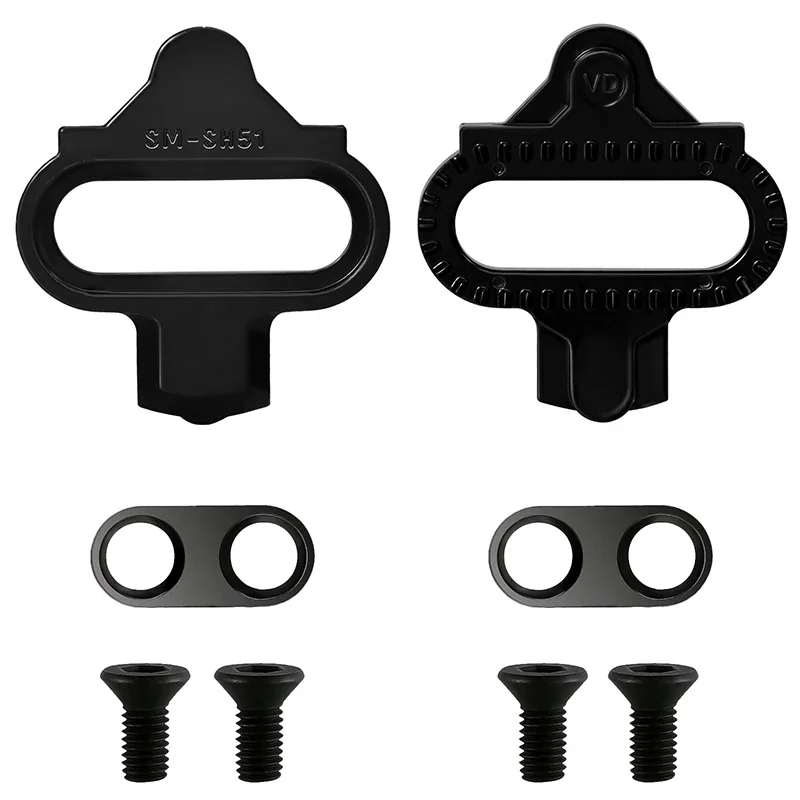 1/2/4PC MTB 클리트 BUCKLOS 산악 자전거 페달 클립 사이클링 신발 페달 클리트 for SHIMANO SPD 자동 잠금 자전거 액세서리