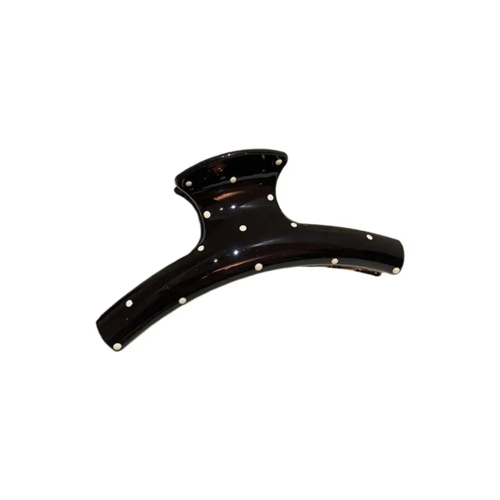 패션 리본 헤어 클립 귀여운 헤어핀 아크릴 물방울 무늬 헤어 집게 한국 스타일 큰 샤크 클립 큰 헤어 클로 소녀용