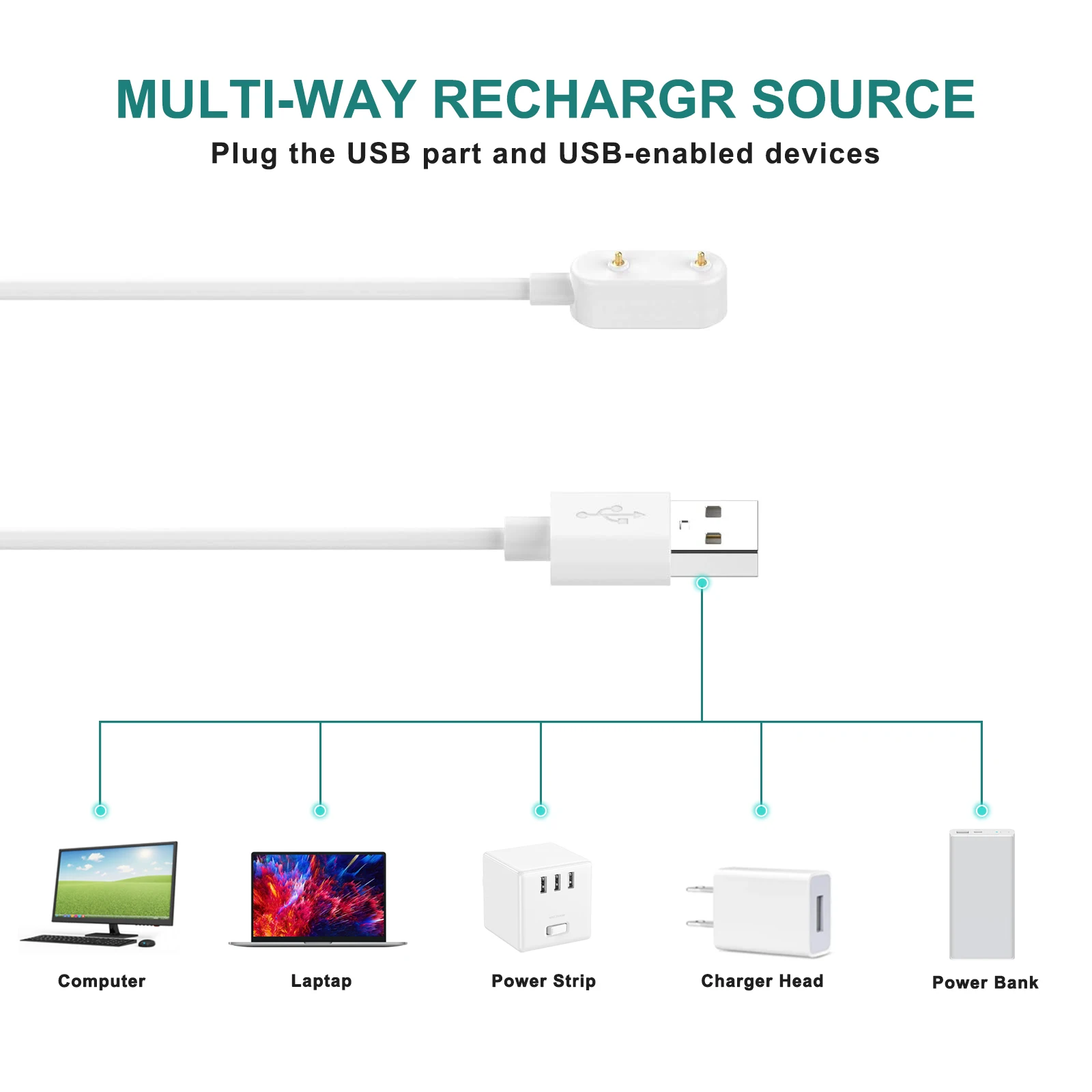 화웨이 밴드 8 7 6 프로 시계 용 무선 충전기 케이블 스테이션 명예 밴드 6 USB 충전 어댑터 용 미니 스마트 시계 독 2