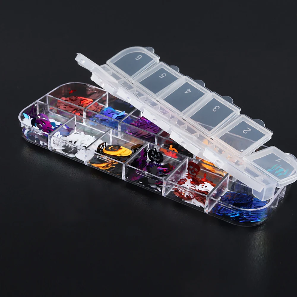 재미를 위해 여러 스타일 혼합 장식 조각 에폭시 수지 금형 필러에 대한 반짝이 조각 DIY 네일 장식 장식 조각 보석 Accessorie