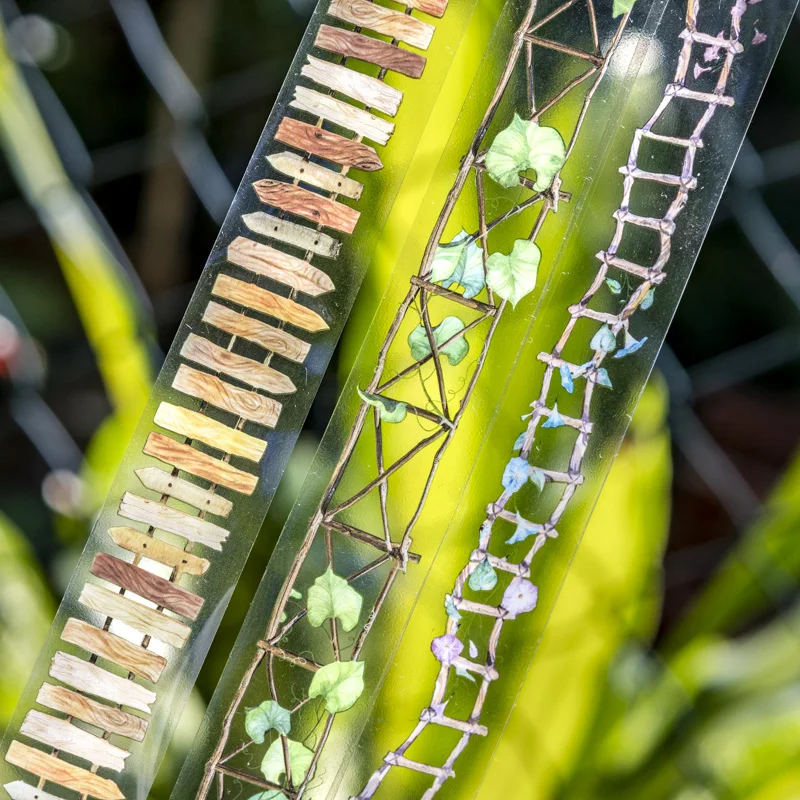 25mm * 2m 애완 동물 테이프 정원 경로 DIY Scrapbooking 장식 사진 앨범 콜라주 정크 저널 재료 미학 스티커