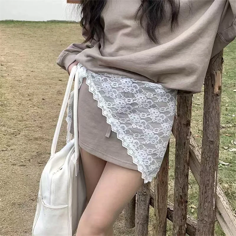 INS 스타일 삼각형 레이스 손수건 작은 앞치마의 맞춤형 유행 레이어링 부드러운 다목적 한국 머리 스카프 헤어 스카프