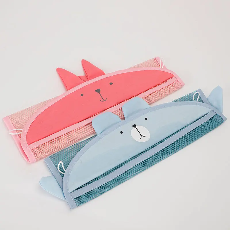 새로운 아기 욕실 메쉬 가방 빨판 디자인 목욕 장난감 어린이 바구니 만화 동물 모양 천으로 모래 장난감 보관 그물 가방
