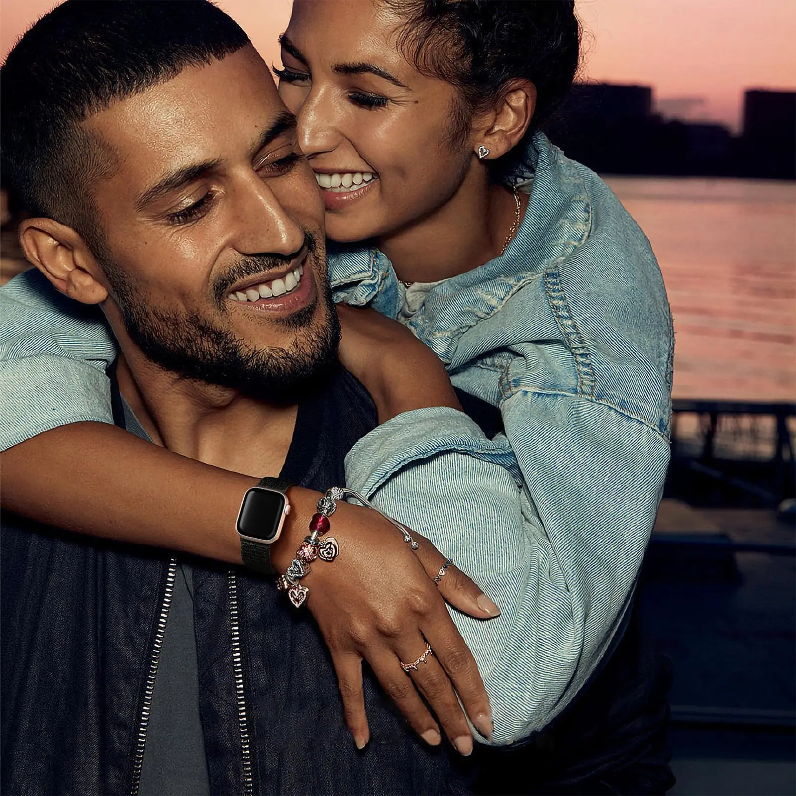 Apple Watch 10 용 나일론 스트랩 42mm 46mm Ultra 2 49mm IWatch 9 8 7 6 5 4 3SE 45mm 41mm 44mm 용 통기성 교체 용 손목 밴드