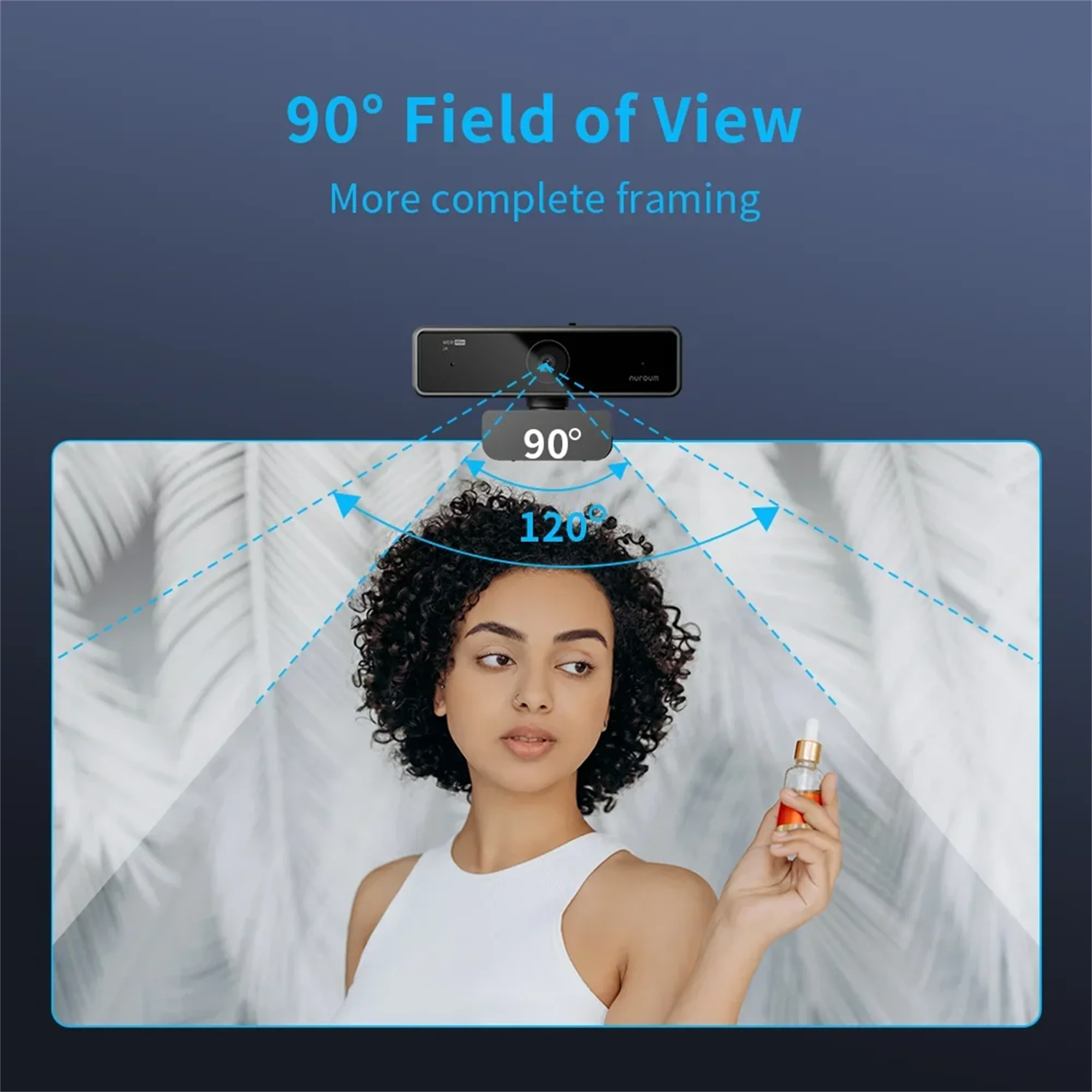 Nuroum  V11 고품질 1080p 60fps 풀 HD 플러그 앤 플레이 컴퓨터 USB 웹 카메라 미니 웹캠, PC 노트북용, 마이크 포함