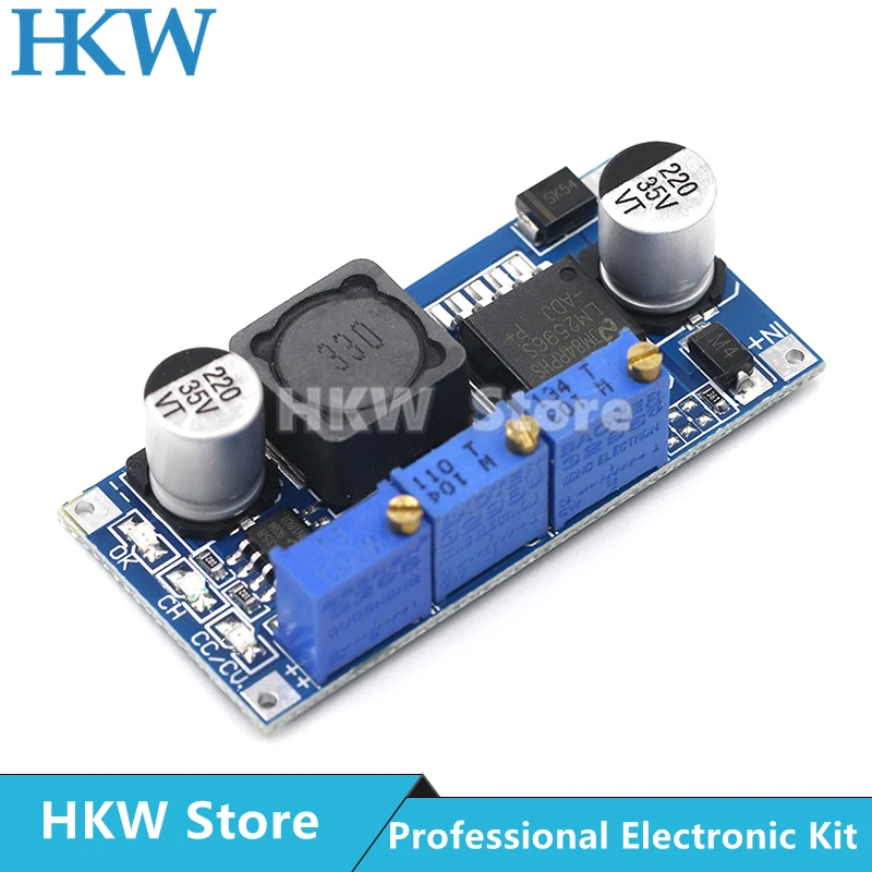 LM2596s DC-DC 스텝다운 전원 공급 장치 모듈 3A 조정 가능한 스텝다운 모듈 LM2596 전압 조정기 24V 12V 5V 3V