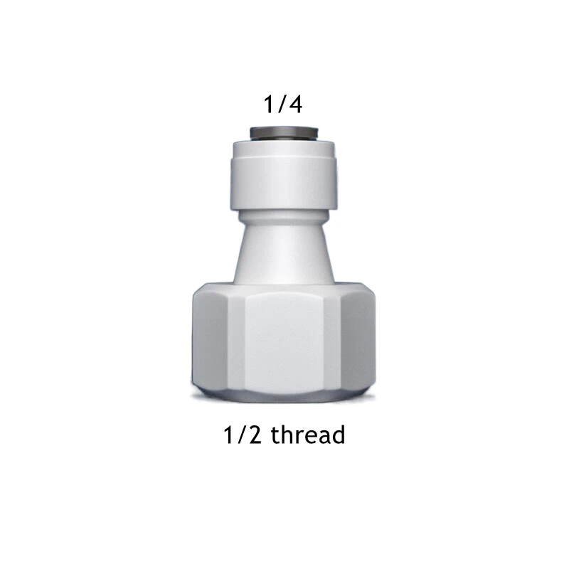 RO 워터 피팅 1/4 3/8 스트레이트 타입 남성 여성 나사 커플링 호스 파이프 커넥터 워터 필터 RV 부품