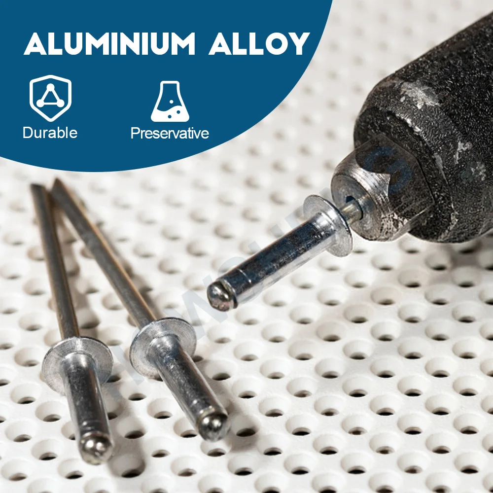 HOWSHENG 5-100pcs 돔 헤드 블라인드 리벳 팝 리벳 M2.4 M3.2 M4 M4.8 M6 자동차 용 알루미늄 생크 맨드릴 배기 리벳