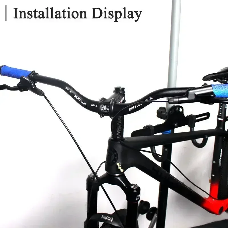 BUCKLOS 산악 자전거 핸들 바 31.8mm 25.4mm 자전거 라이저 바 620/660/720/780mm 알루미늄 합금 MTB 핸들 바 사이클링 부품