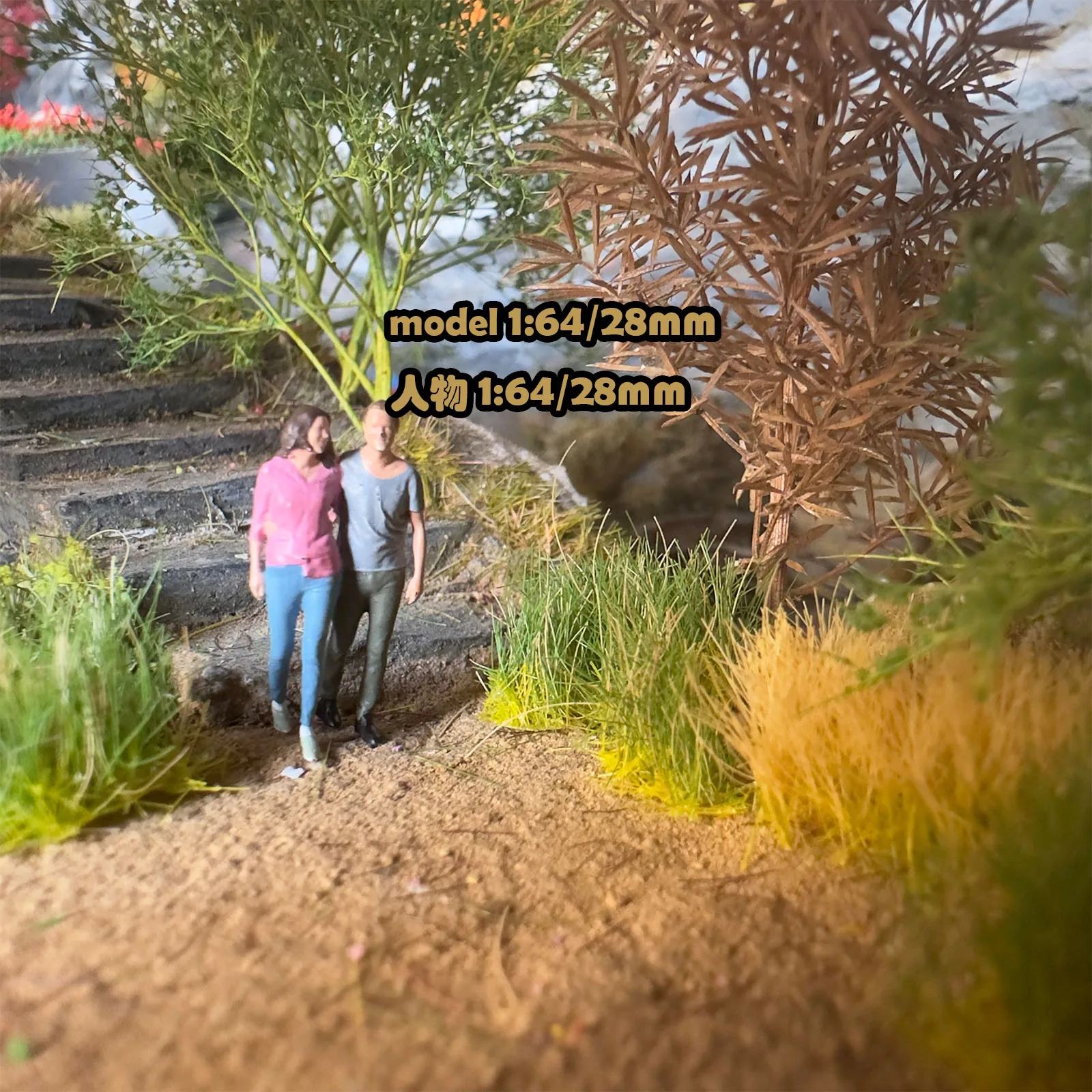 높이 12mm 정적 잔디 클러스터 모델 인공 술 잔디 마이크로 Wargame 풍경 재료 모래 테이블 레이아웃 디오라마 키트 1Pcs