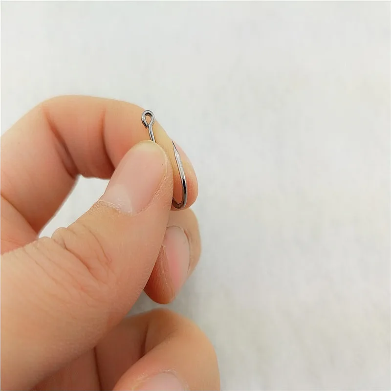 120개 고탄소강 피쉬훅 효율성 가시 3개 # -12 # 구멍 지그 잉어 플라이 낚시 후크 웜 페스카 태클이 있는 낚시 바늘