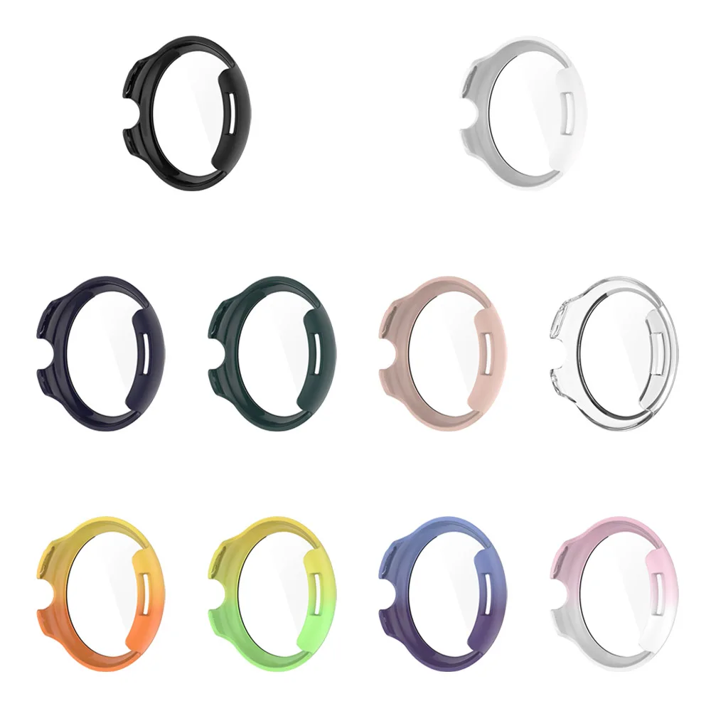 Google Pixel Watch 3용 케이스 + 유리 45mm 41mm PC 올라운드 범퍼 긁힘 방지 보호 커버 + 화면 보호기 액세서리