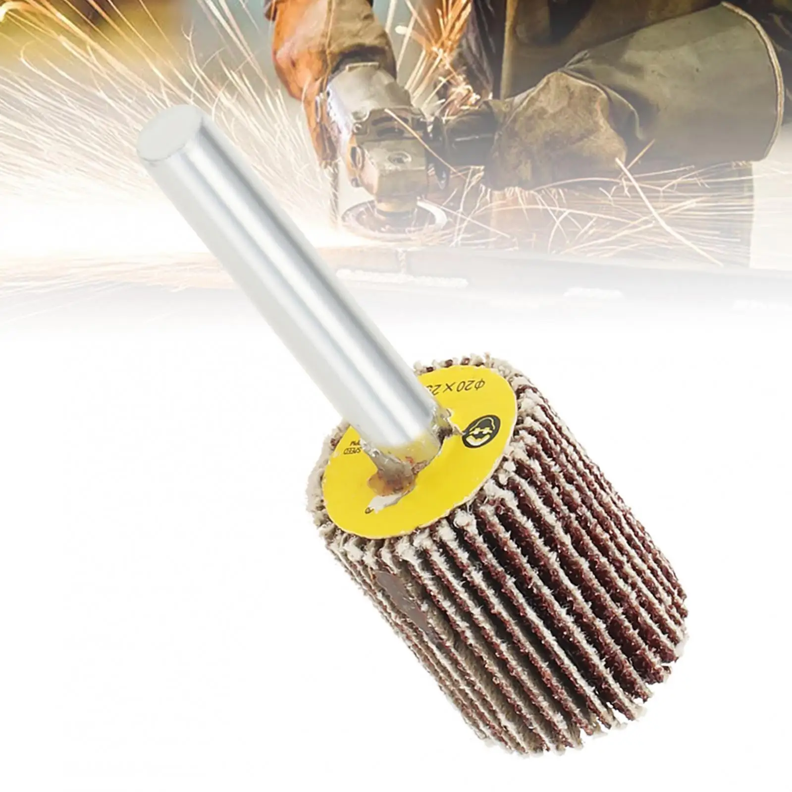 알루미늄 입자 플랩 휠 샌딩 페이퍼 플랩 휠, 녹 제거 디버링 연삭 연마 플랫, 80 그릿