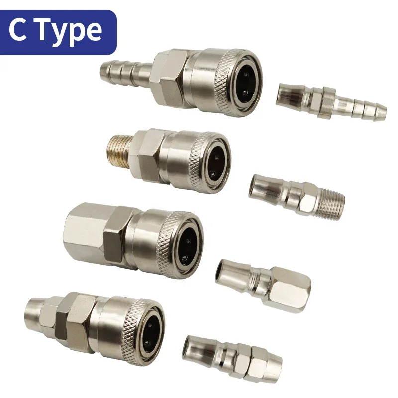 C 유형 SH PH SP PP SM PM SF 공압 커넥터 공기 호스 커플 링 압축기 액세서리 용 신속성 퀵 릴리스 피팅