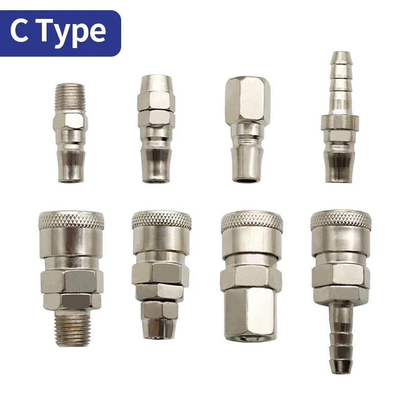 C 유형 SH PH SP PP SM PM SF 공압 커넥터 공기 호스 커플 링 압축기 액세서리 용 신속성 퀵 릴리스 피팅