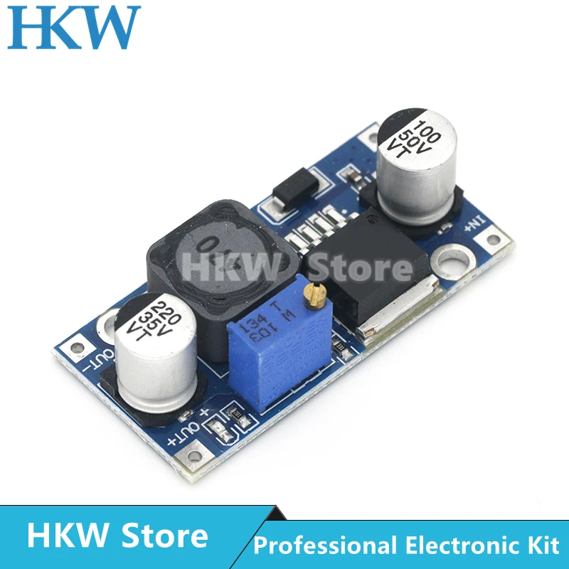 LM2596s DC-DC 스텝다운 전원 공급 장치 모듈 3A 조정 가능한 스텝다운 모듈 LM2596 전압 조정기 24V 12V 5V 3V
