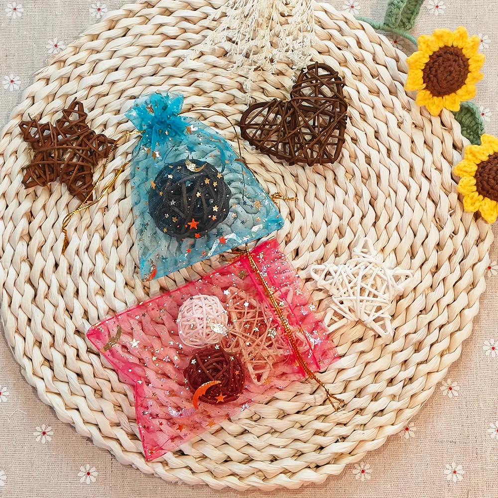 25/50/100pcs 문 스타 Organza 선물 가방 웨딩 파티 캔디 가방 쥬얼리 포장 도매에 대 한 여러 가지 빛깔의 보석 선물 파우치