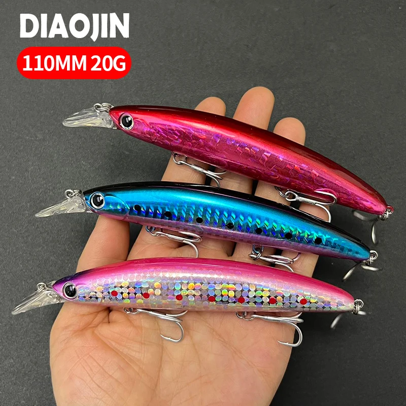 110mm 플로팅 미노우 20g 낚시 미끼 Seabass 하드 플라스틱 미끼 낚시 미끼 바닷물 민물베이스 송어 낚시 미끼 title=110mm 플로팅 미노우 20g 낚시 미끼 Seabass 하드 플라스틱 미끼 낚시 미끼 바닷물 민물베이스 송어 낚시 미끼 