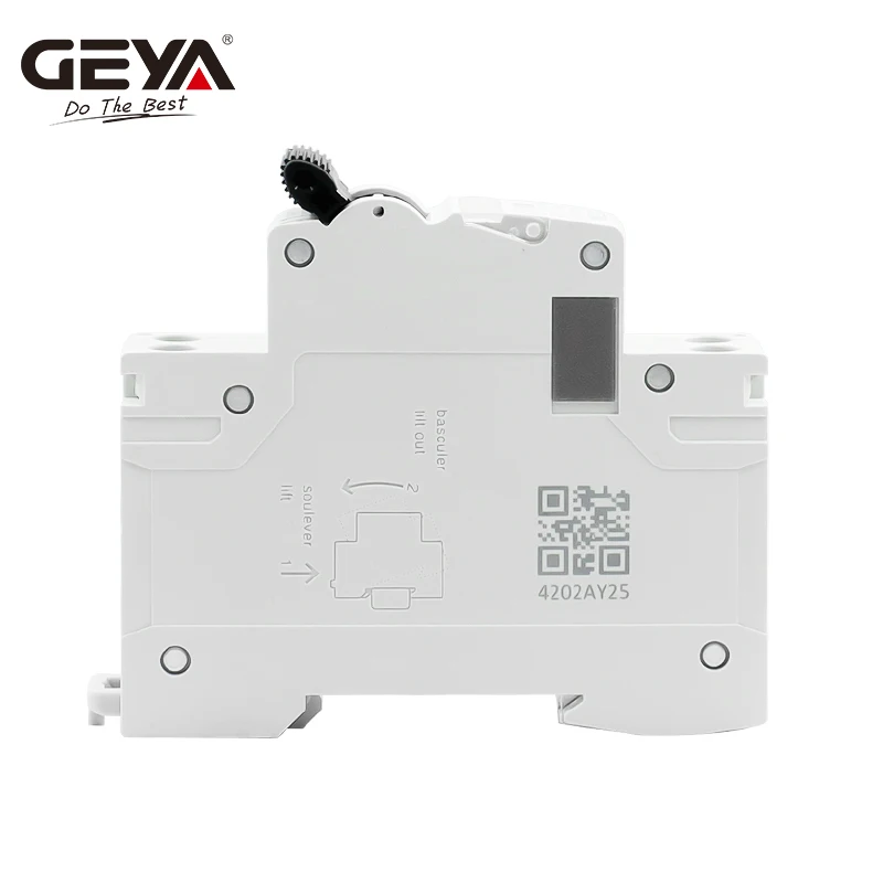 GEYA GYM9N 1P+N MCB 6A 10A 16A 20A 25A 32A 40A 220V AC 회로 차단기 6KA C 곡선 B 곡선