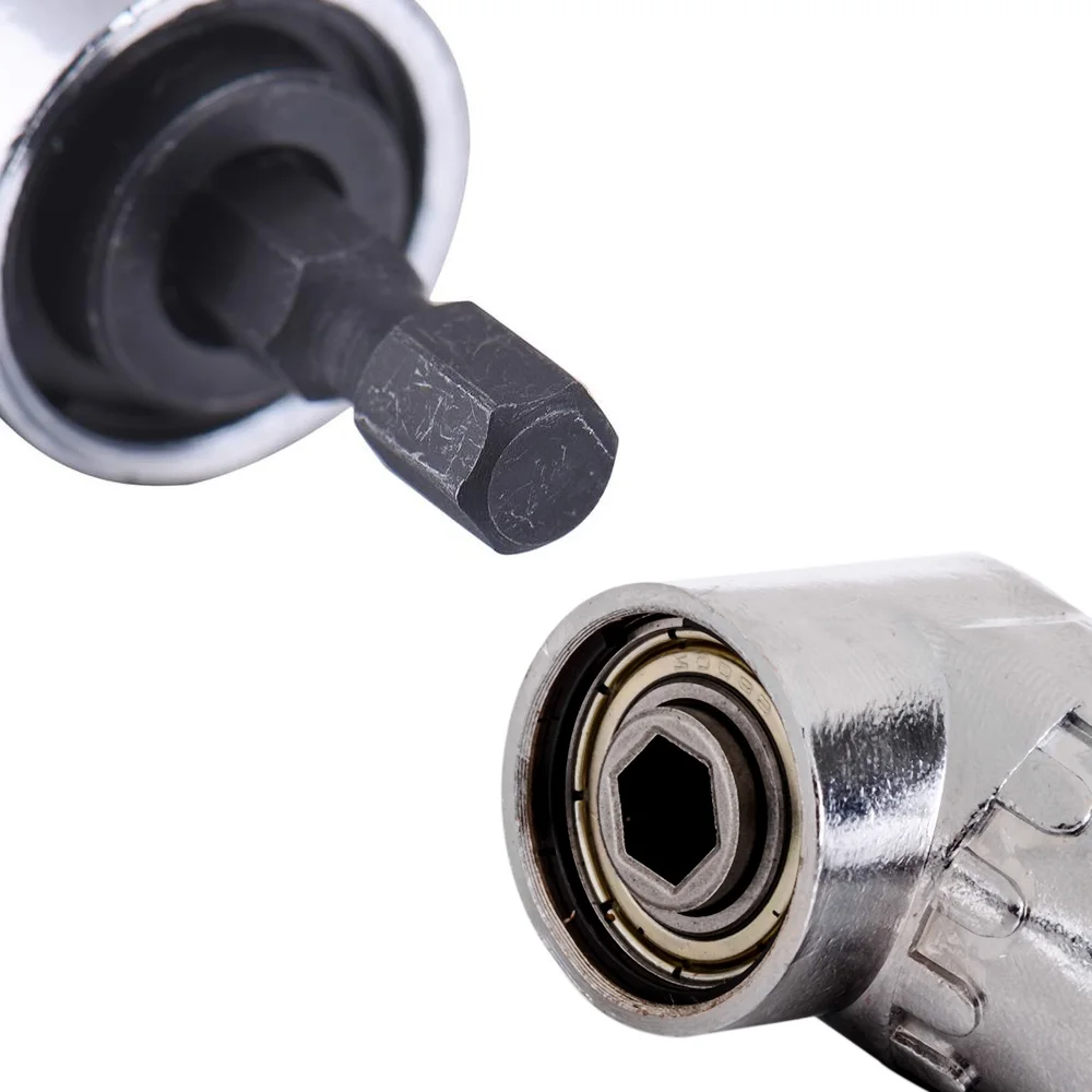 1pc 105 각도 확장 스크류 드라이버 소켓 홀더 어댑터 조정 가능한 비트 노즐 스크류 드라이버 비트 직각 헤드