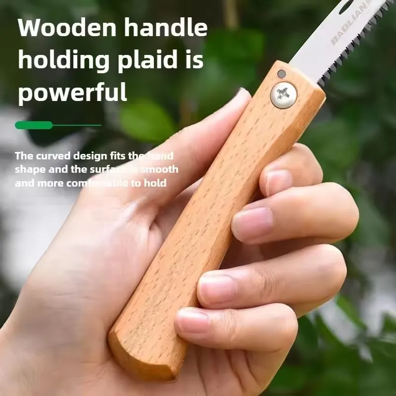 미니 접이식 수동 톱 미끄럼 방지 나무 손잡이 당겨 접이식 톱 플러시 컷 트림 톱 핸드 톱 목공 플라스틱 절단 도구