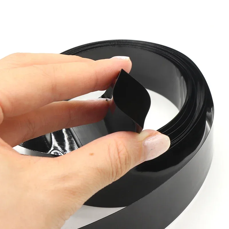 1 미터 검정색 18650 Lipo 배터리 PVC 열 수축 튜브 팩 7mm ~ 170mm 너비 절연 필름 랩 리튬 케이스 케이블 슬리브