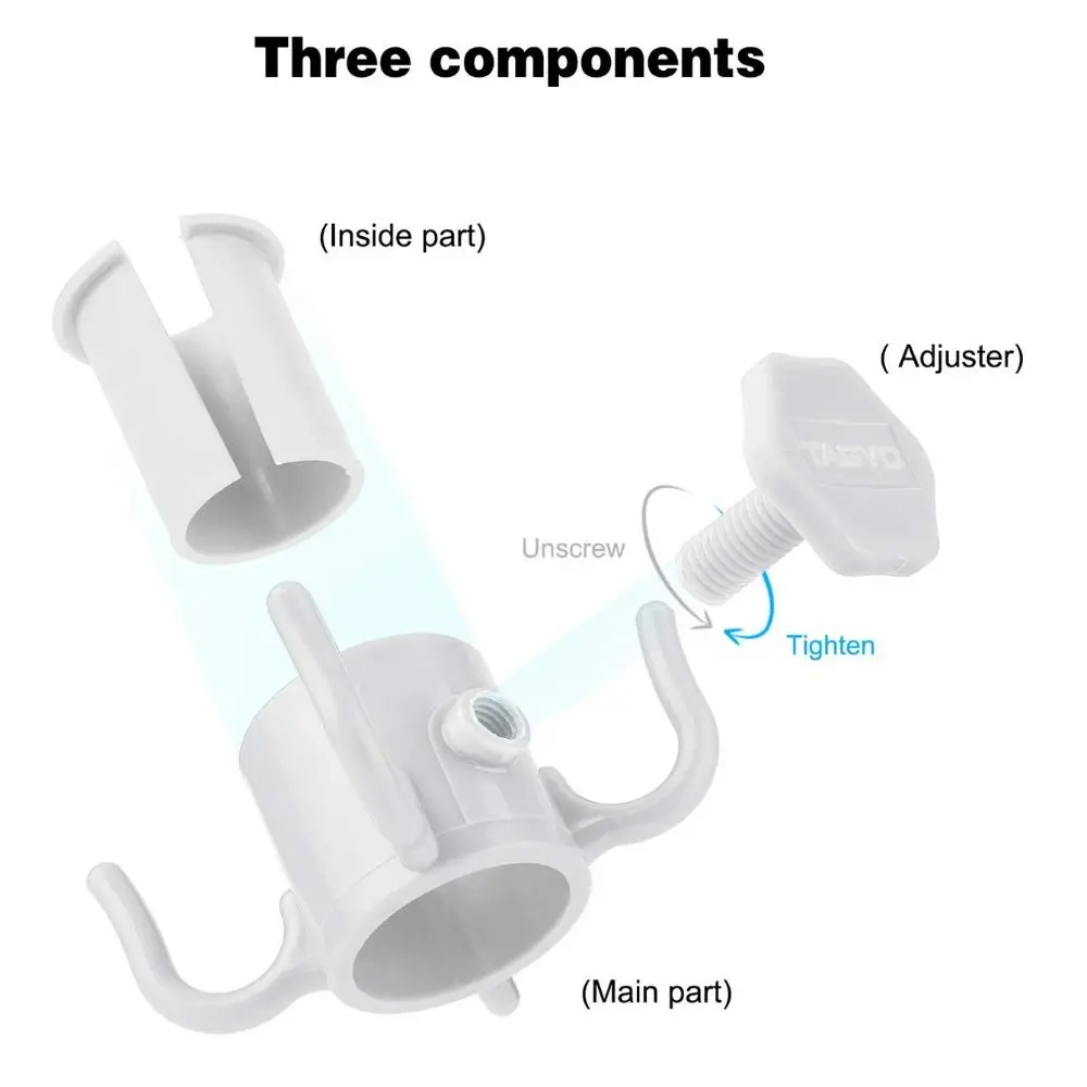 휴대용 야외 해변 우산 후크 행어, 다목적 공간 절약형, 유용한 4 모서리 후크, 내마모성 우산 액세서리