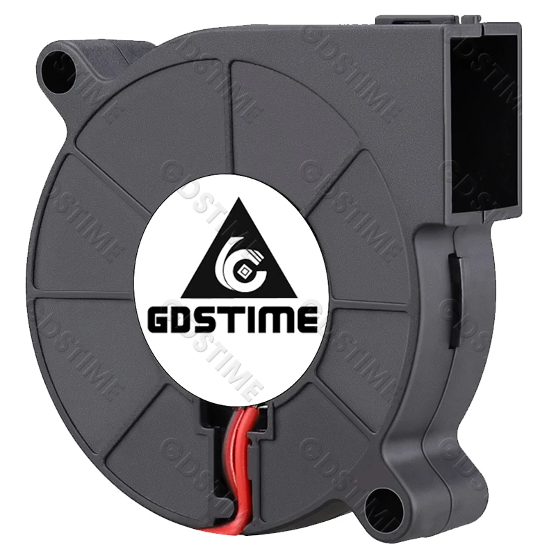Gdstime DC 5V 12V 24V 50x50x15mm 듀얼 볼 쿨러 2Pin USB 방사형 팬 5015 터보 송풍기 3D 프린터 냉각 용 5cm 50mm 라디에이터