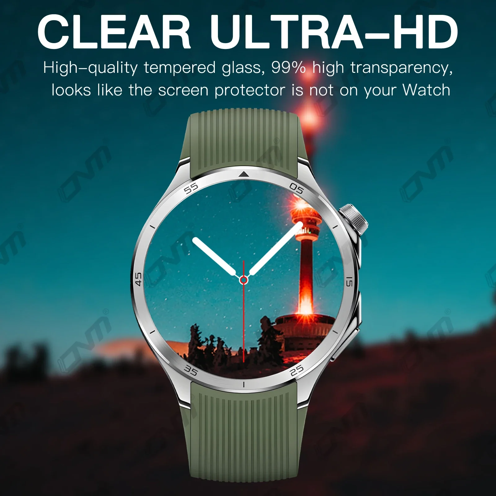 OnePlus Watch 3 용 2.5D 화면 보호기 강화 유리 긁힘 방지 유리 필름 Ultra-HD 보호기 액세서리