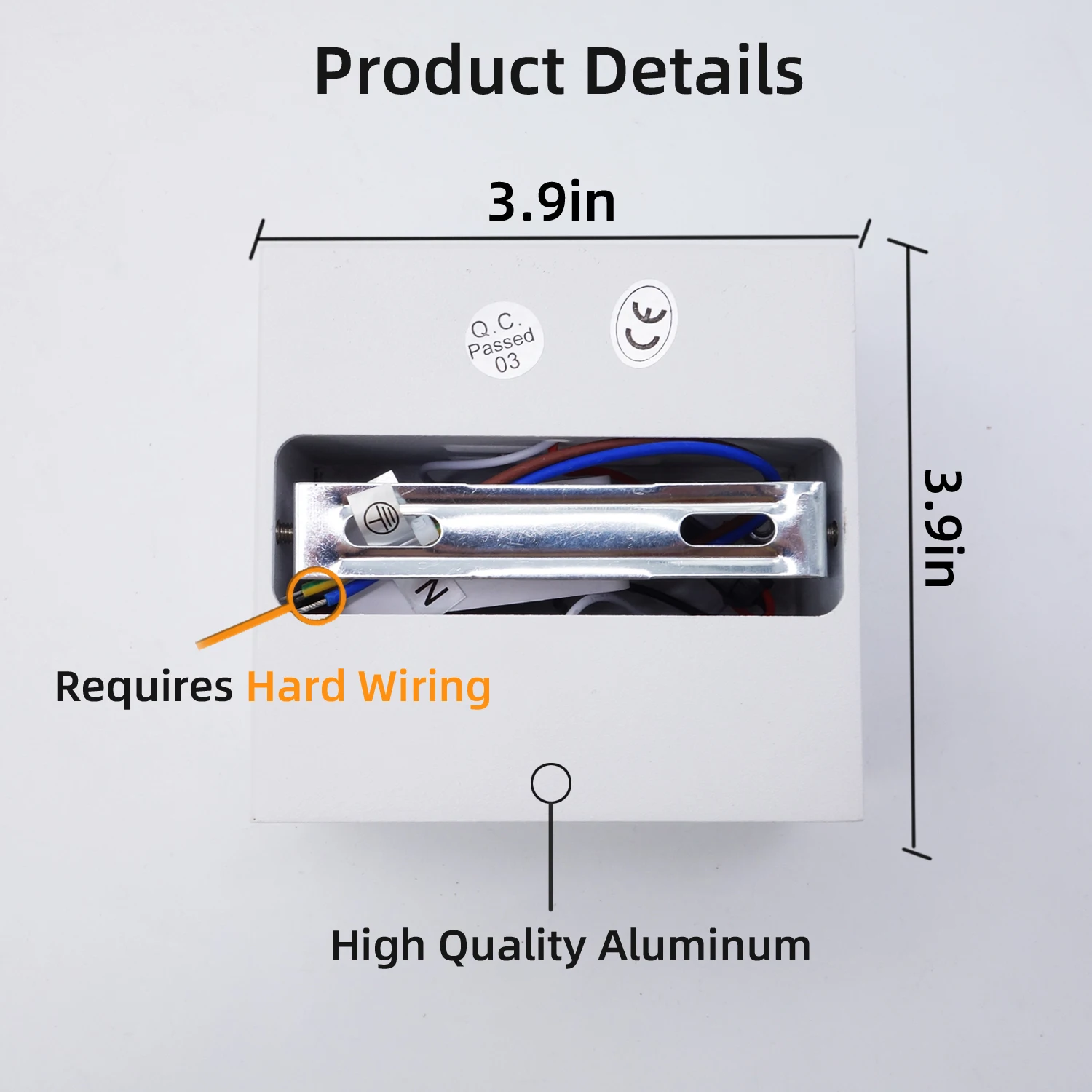 LED 벽 Sconces 2Pack 6W 현대 실내 벽 램프, 흰색 아래로 벽 마운트 조명 거실 복도 침실 장식