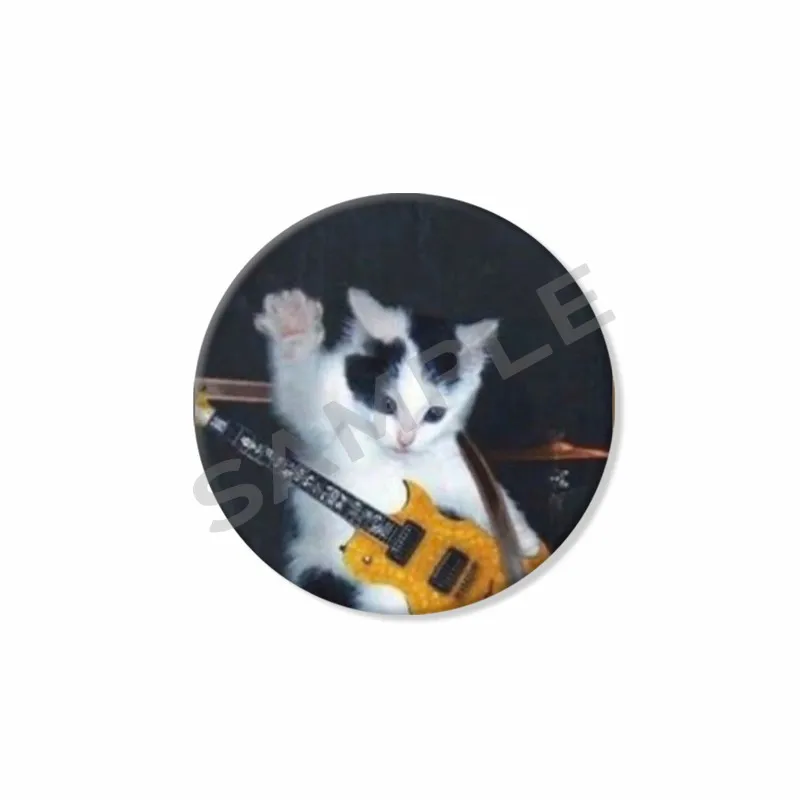 50mm Tinplate 소프트 버튼 핀 재미 있은 고양이 Meme 모자 가방에 대 한 라운드 브로치 크리 에이 티브 옷 깃 배지 쥬얼리 액세서리 어린이를위한 선물
