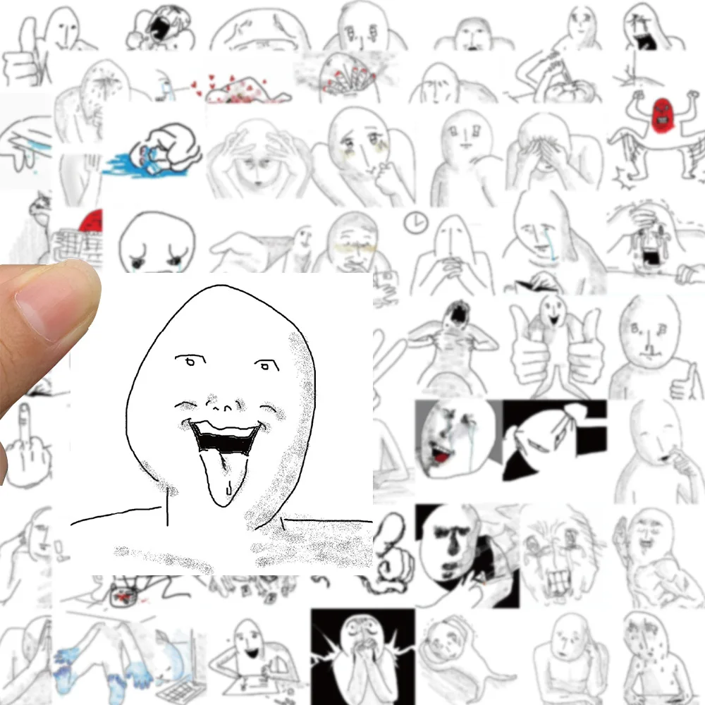 10/30/62PCS 감정적 인 분해 스푸핑 아바타 만화 스티커 DIY 전화 노트북 수하물 스케이트 보드 낙서 데칼 재미 아이 장난감