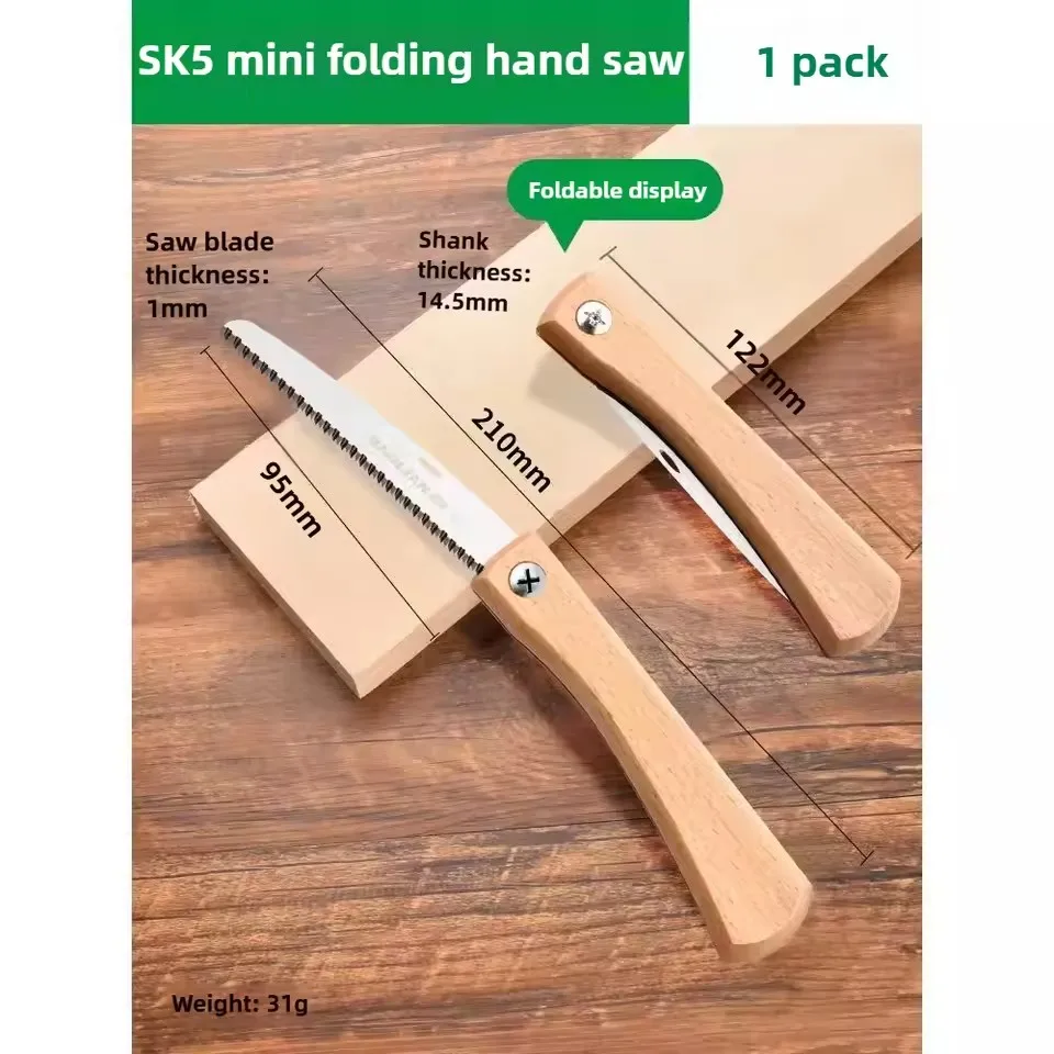 미니 접이식 수동 톱 미끄럼 방지 나무 손잡이 당겨 접이식 톱 플러시 컷 트림 톱 핸드 톱 목공 플라스틱 절단 도구