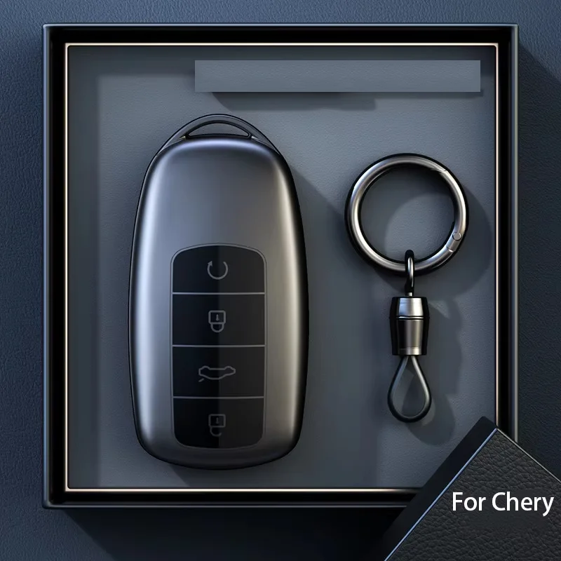 Chery Tiggo 8 Pro Tiggo 8plus New 5 Plus 7pro Chery Tiggo 7 Pro Max Omoda C5 자동차 키 케이스 커버 보호대 Fob 용 티타늄 그레이