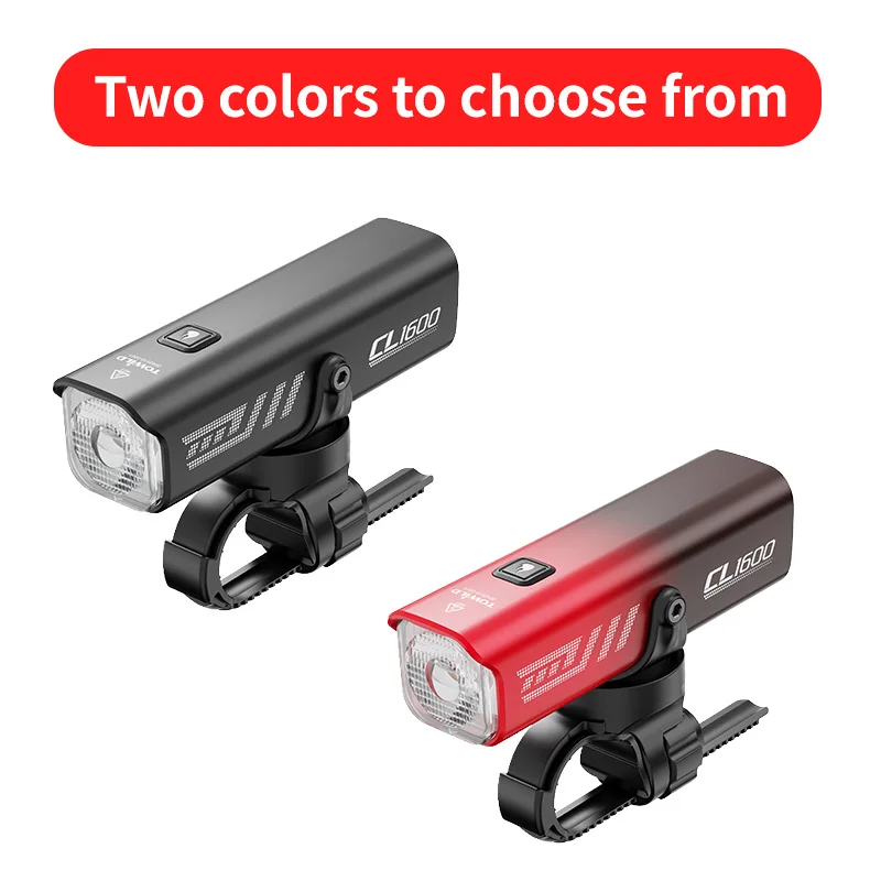 TOWILD CL1600LM 자전거 라이트 5000mAh 자전거 라이트 IPX6 손전등 알루미늄 전면 램프 Type-C 충전 MTB 도로 사이클링 헤드 라이트