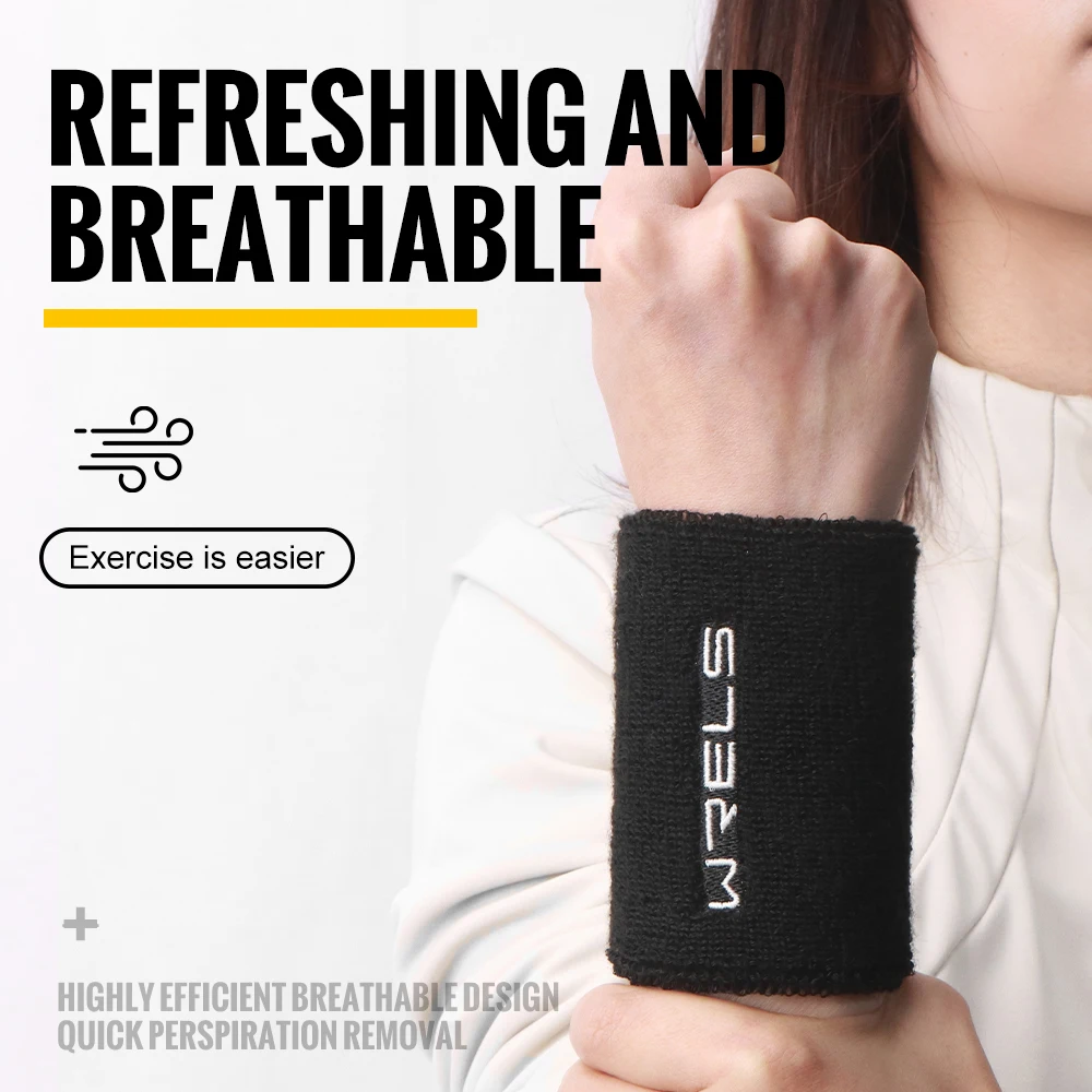 WRELS 손목 밴드 스웨트 밴드 운동용 흡수성 신축성 손목 밴드 피트니스용 속건성 손목 스웨트 밴드