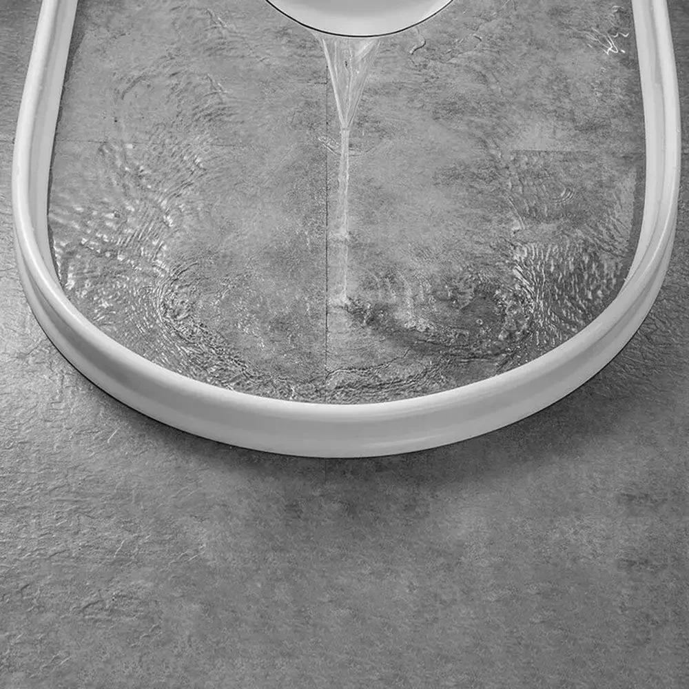 실리콘 워터 스토퍼 자체 접착 구부릴 수있는 유연한 물 유지 스트립 욕실 도어 건식 습식 분리 샤워 댐 배리어