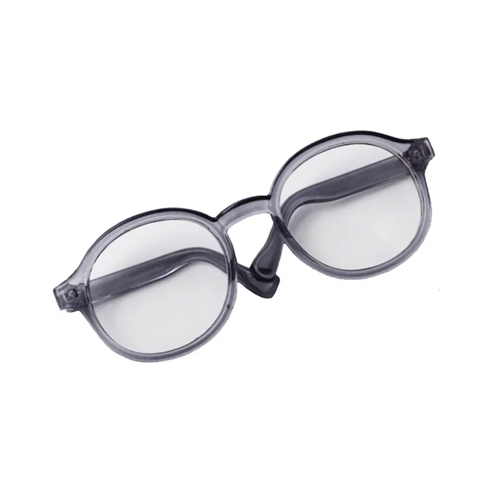 1PC 6.5cm 투명 플라스틱 안경 1/8 1/6 1/3 1/4 BJD for Labubu MSD SD 플러시 for EXO 인형 선글라스