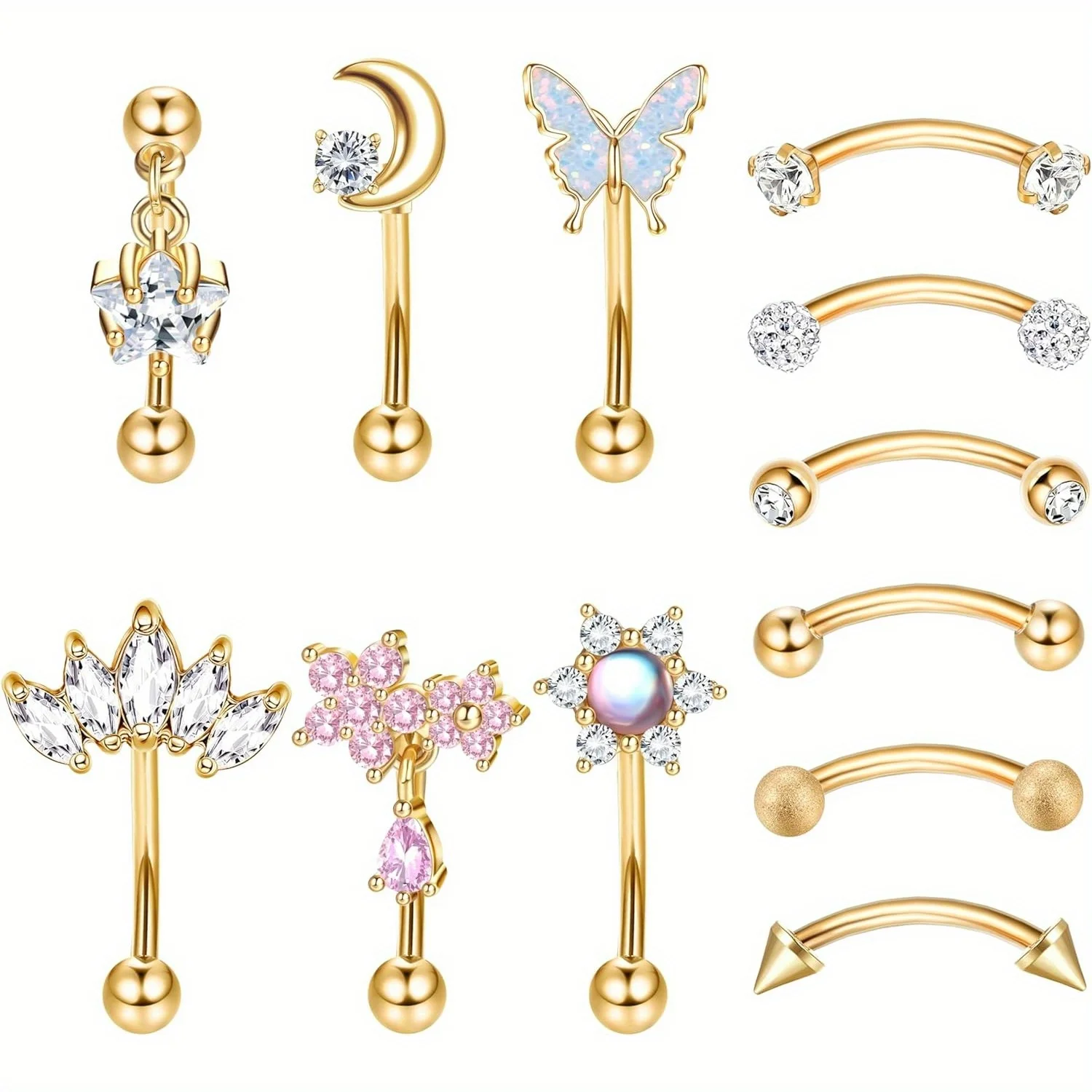 Drperfect 1pc 스테인레스 스틸 루크 피어싱 쥬얼리 립 링 연골 Daith 표면 Tragus 피어싱 쥬얼리 눈썹 반지 title=Drperfect 1pc 스테인레스 스틸 루크 피어싱 쥬얼리 립 링 연골 Daith 표면 Tragus 피어싱 쥬얼리 눈썹 반지