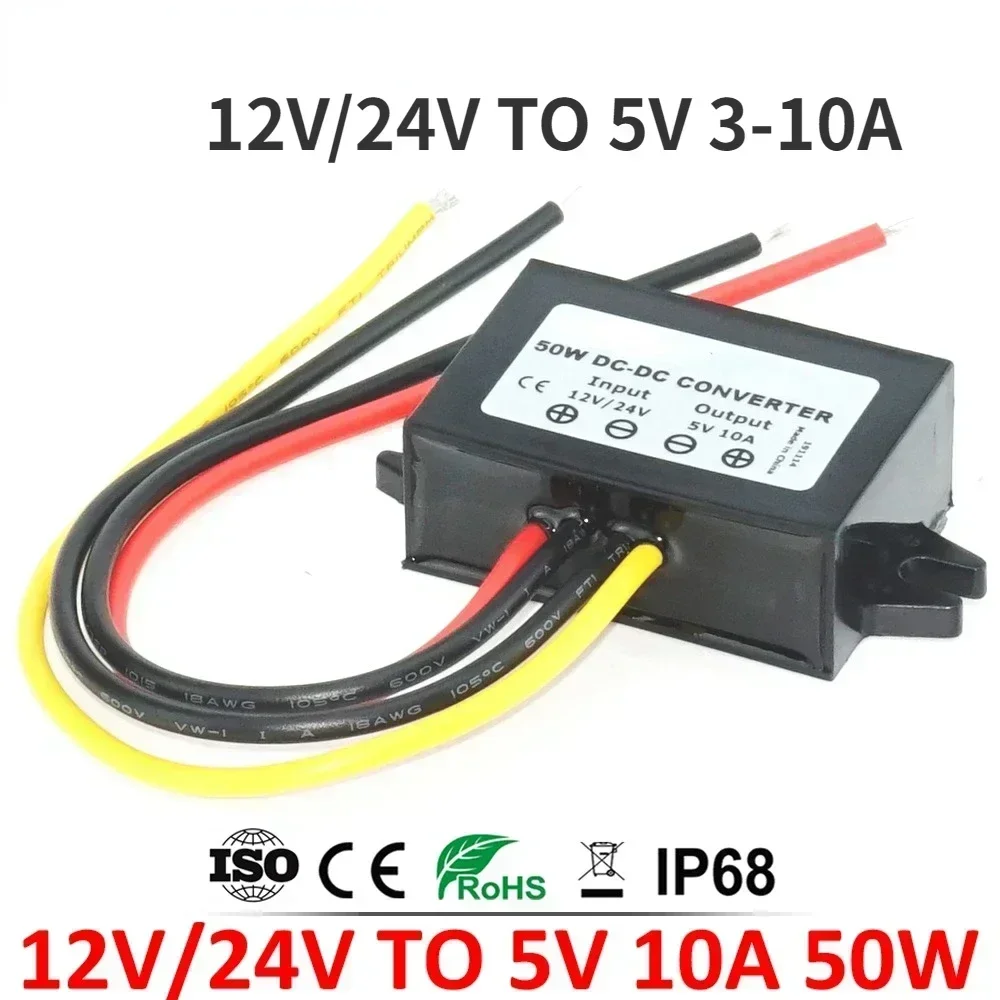 스텝 다운 DC DC 전력 컨버터, 버크 5 V 스위칭 전원 공급 장치, 자동차 LED용, 12 V 24V-5 V 5A 3A 10A, 8-36V title=스텝 다운 DC DC 전력 컨버터, 버크 5 V 스위칭 전원 공급 장치, 자동차 LED용, 12 V 24V-5 V 5A 3A 10A, 8-36V