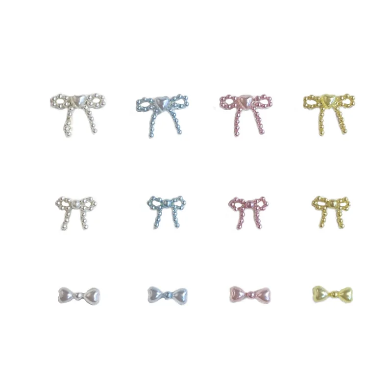 TSZS 10 개/몫 귀여운 3D 수지 진주 활 네일 아트 매력 일본 네일 재료Preal Bowknot 리본파츠 네일파츠 리본 네일 아트 장식 네일 파츠네일 파츠