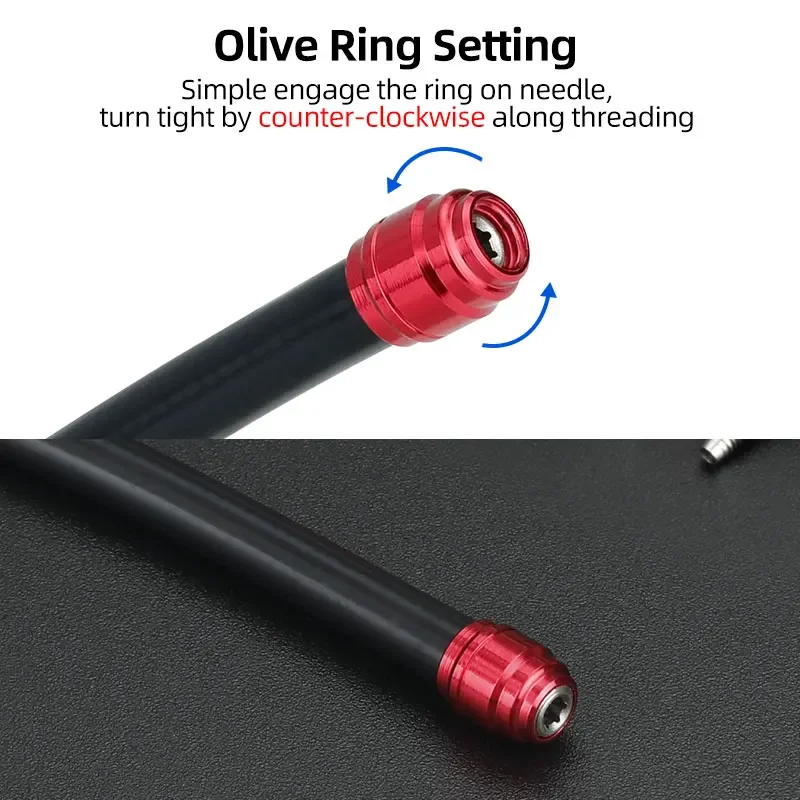 SRAM 시리즈 AVID Stealth-A-Majig 자전거 유압 디스크 브레이크 호스 인서트 부품 빠른 설치용 10 올리브 링 오일 니들 키트