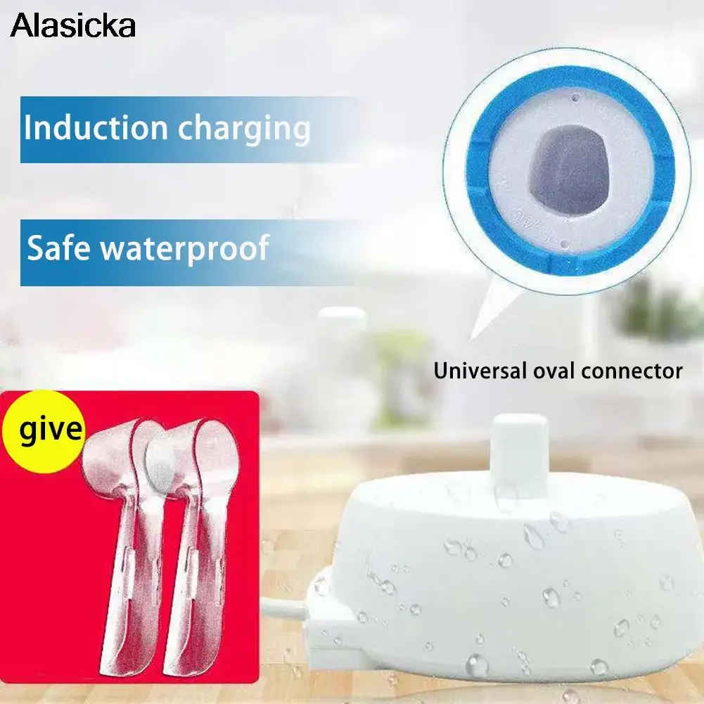 구강 B 3757 시리즈 D12 D20 전동 칫솔 충전기 유도 충전베이스 어댑터 용 EU/US/USB 플러그 교체