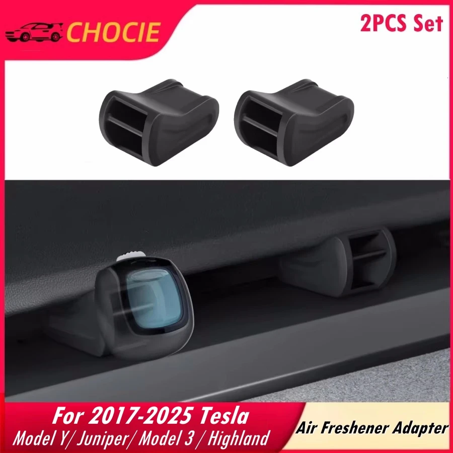 2017-2025 Tesla Model Y Juniper & Model 3 & 3 Highland Air Vent용 공기 청정기 어댑터 2개(공기 청정기는 포함되지 않음) title=2017-2025 Tesla Model Y Juniper & Model 3 & 3 Highland Air Vent용 공기 청정기 어댑터 2개(공기 청정기는 포함되지 않음)