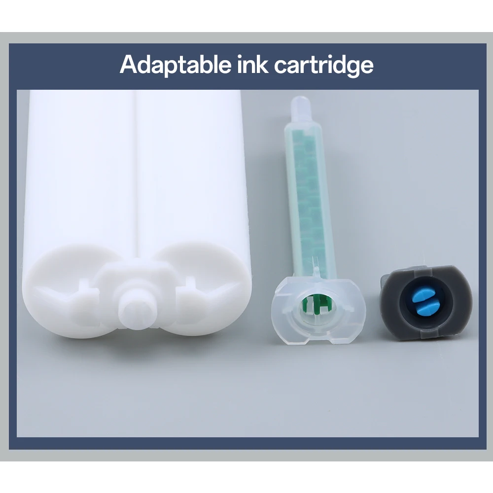 10/20/50/pcs 에폭시 수지 혼합 노즐 AB 접착제 총 용 정적 믹서 접착제 혼합 튜브 주사기 두 구성 요소 액체 믹서