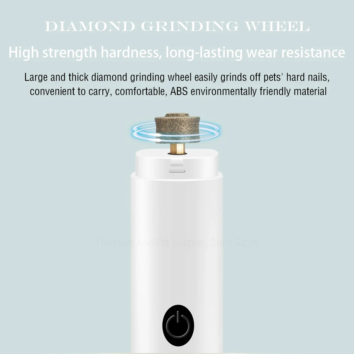 개 손톱 분쇄기에 대 한 전기 개 손톱깎이 충전식 USB 충전 LED 빛 애완 동물 조용한 고양이 발톱 손톱 손질 용품