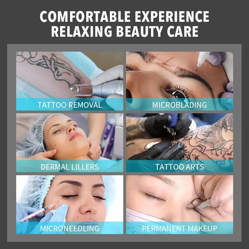 영구 메이크업 바디 페이스 뷰티 마이크로 블레이드 피어싱 보조 크림 500g을위한 새로운 98% Goosica 문신 크림